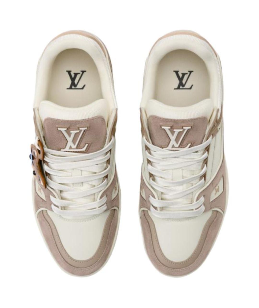 LOUIS VUITTON Коричневые кроссовки, фото 4