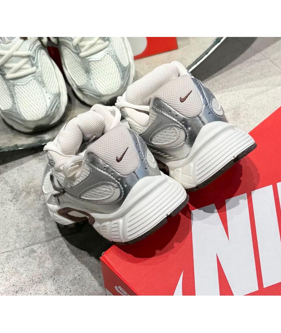 NIKE Белые текстильные кроссовки, фото 7
