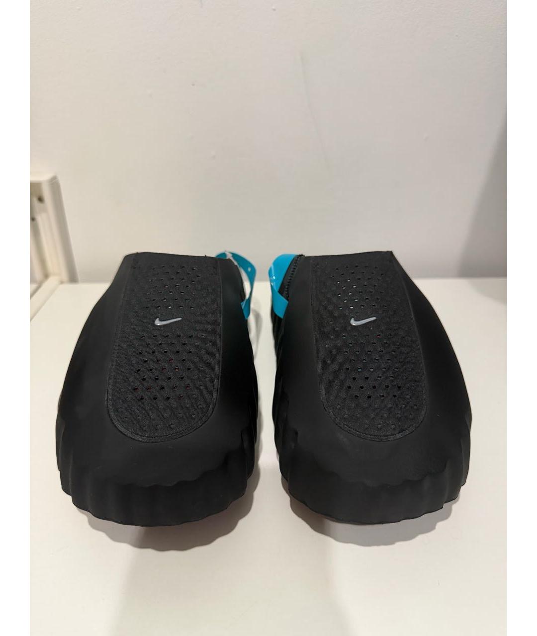 NIKE Черные резиновые шлепанцы, фото 2