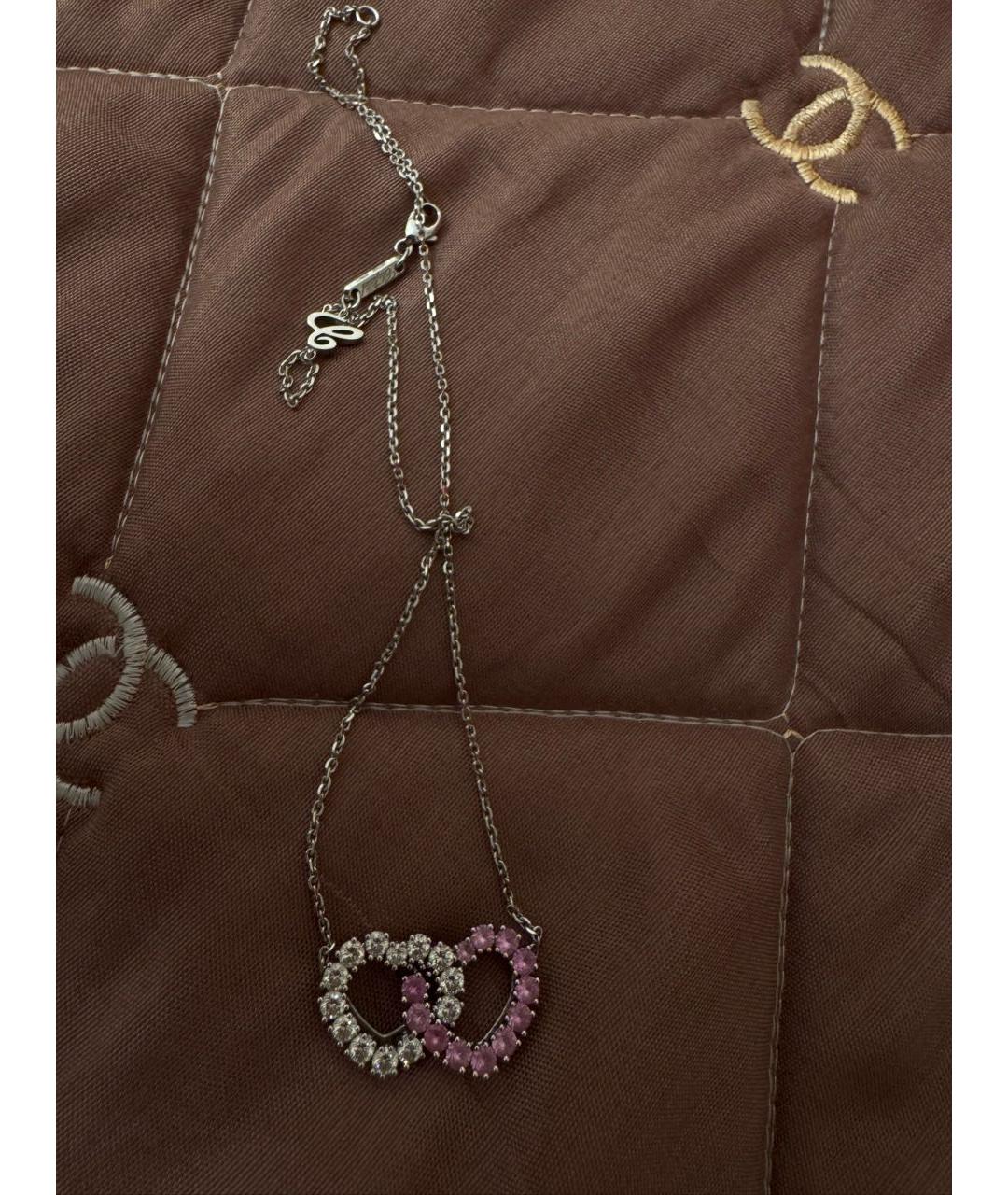 CHOPARD Розовое колье из белого золота, фото 4