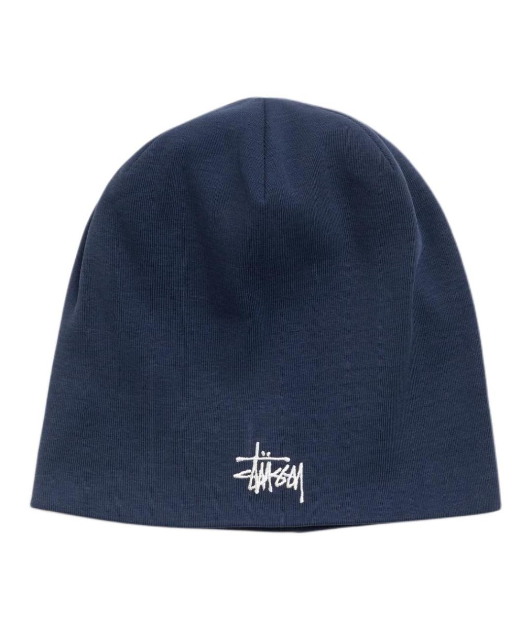 STUSSY Темно-синяя шапка, фото 1