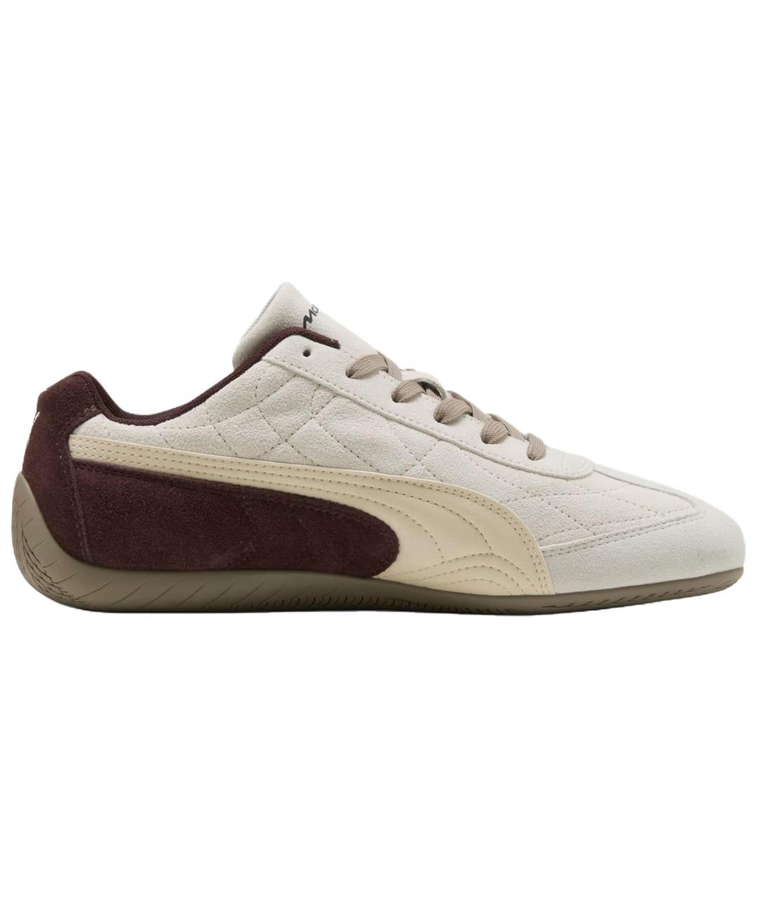 PUMA Бежевые кожаные низкие кроссовки / кеды, фото 2