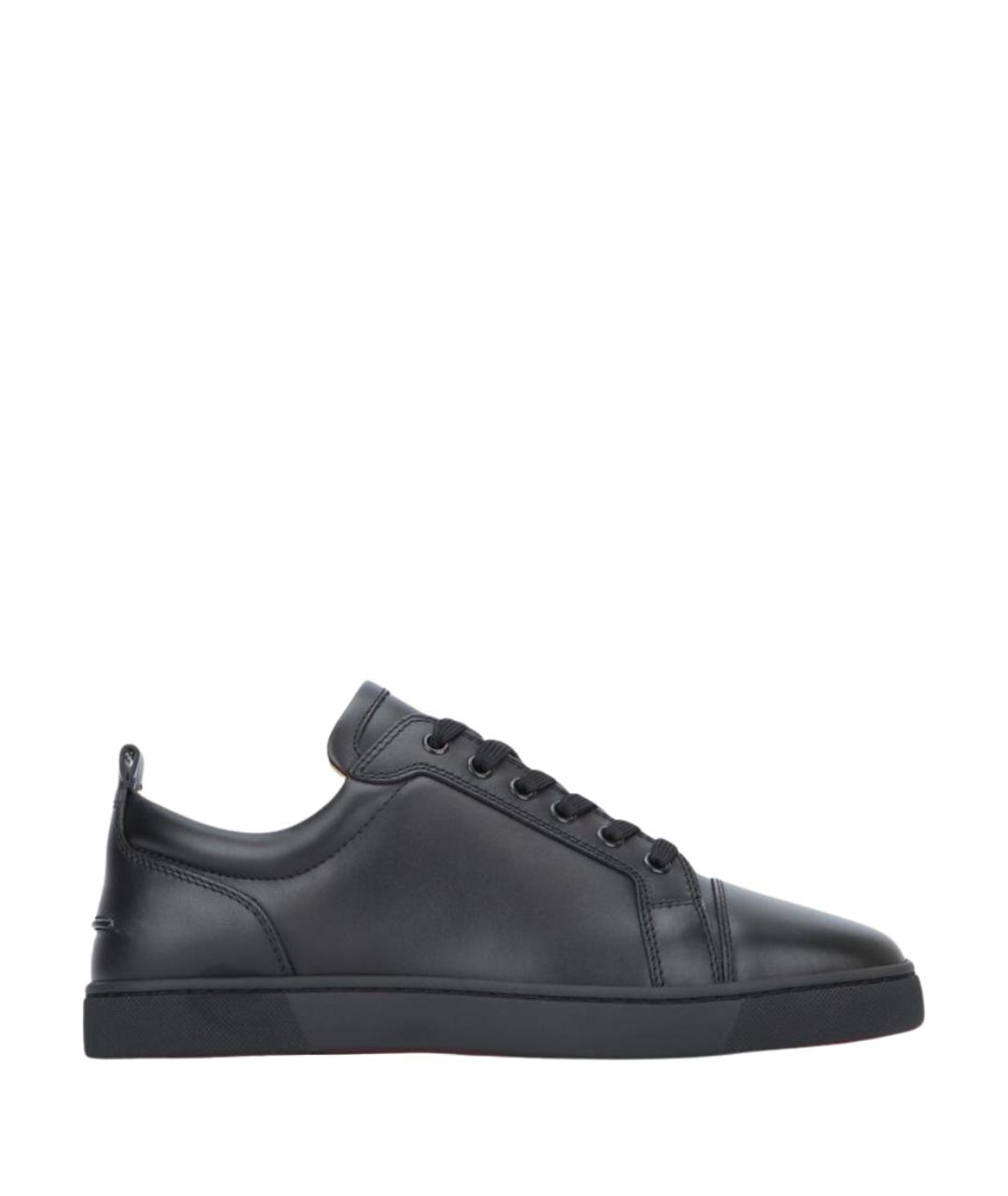 CHRISTIAN LOUBOUTIN Черные кожаные низкие кроссовки / кеды, фото 1