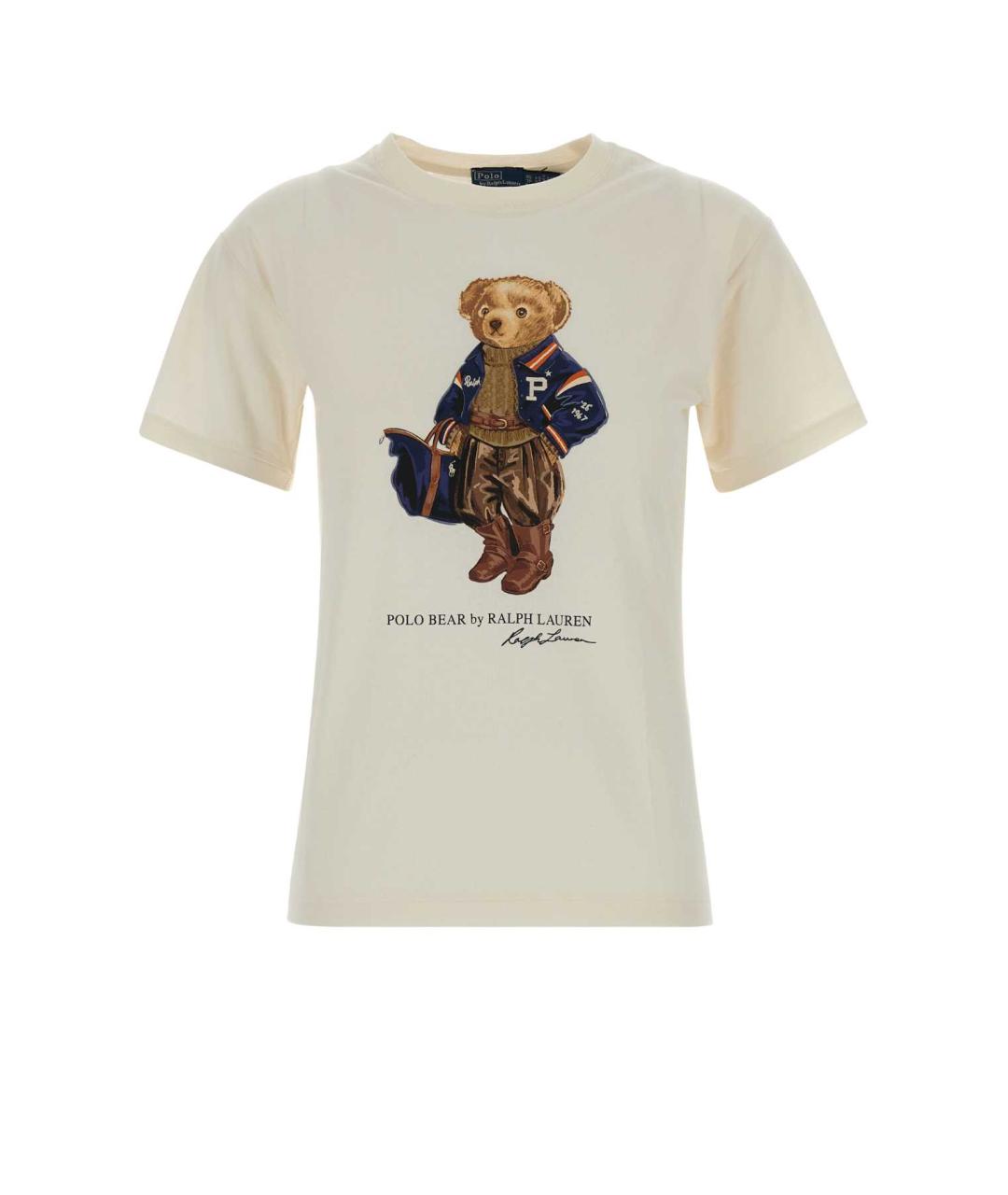 POLO RALPH LAUREN Желтая хлопковая футболка, фото 1