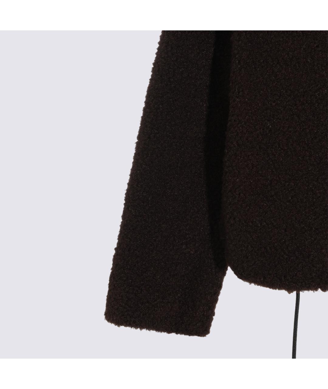 SPORTMAX Коричневая полиэстеровая куртка, фото 4