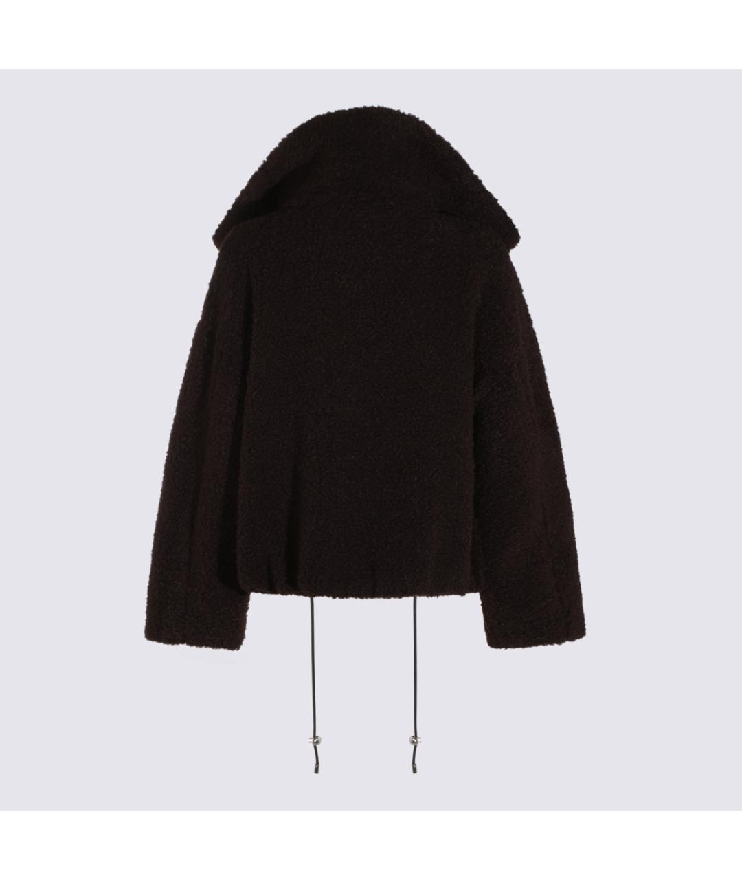 SPORTMAX Коричневая полиэстеровая куртка, фото 2