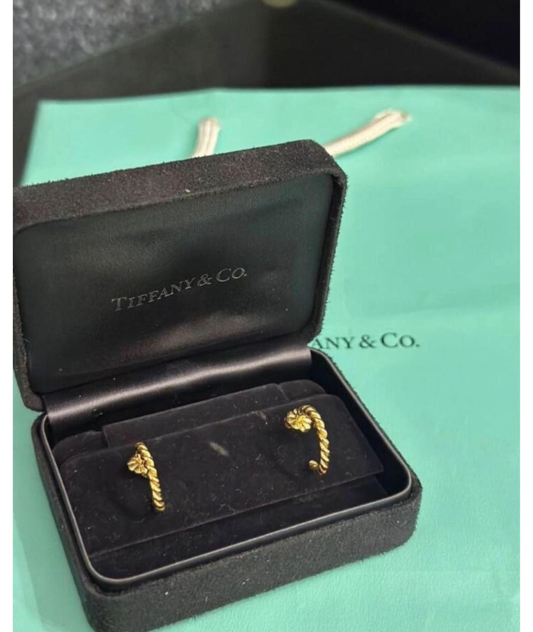 TIFFANY&CO Золотые серьги из желтого золота, фото 2