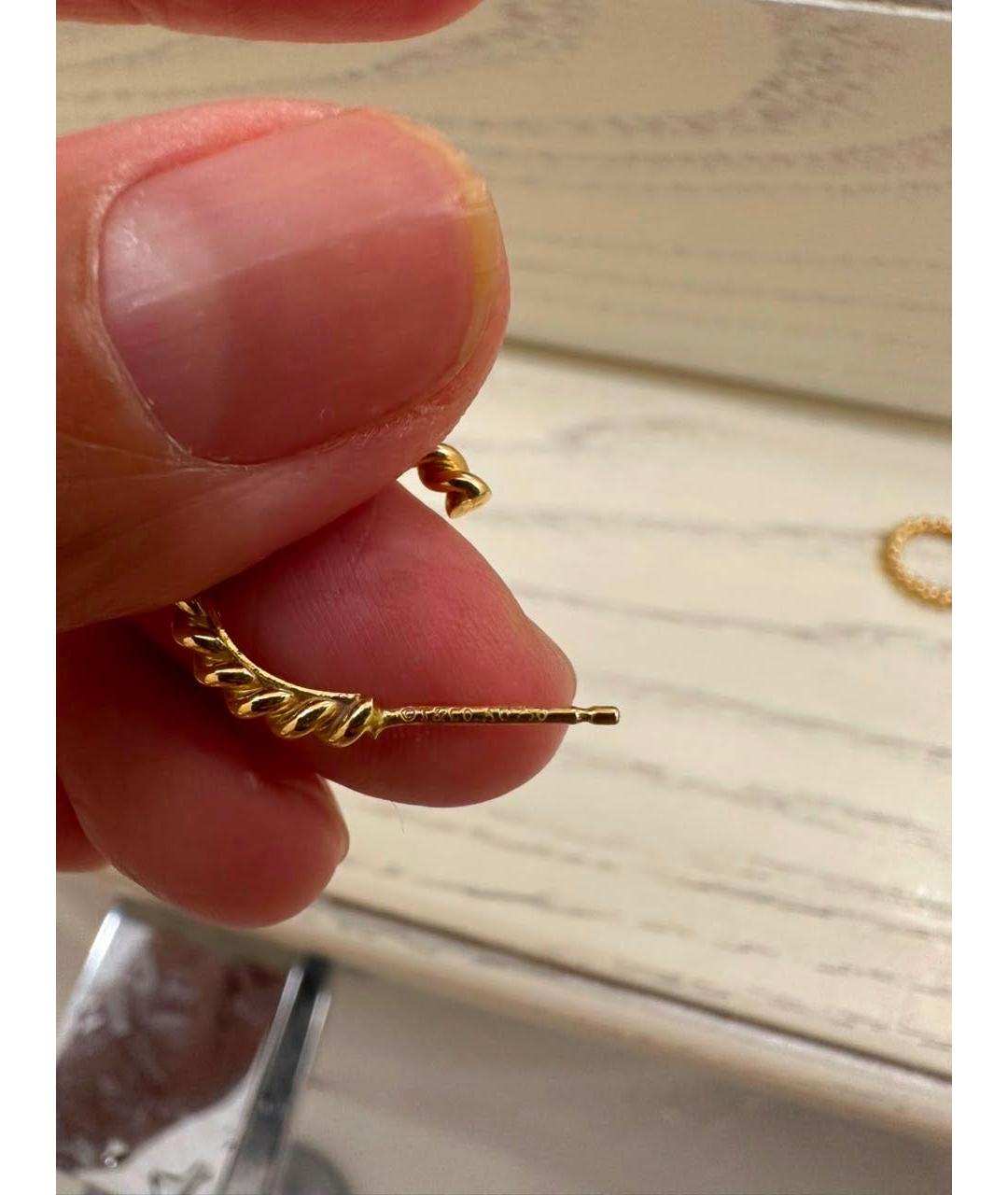 TIFFANY&CO Золотые серьги из желтого золота, фото 5