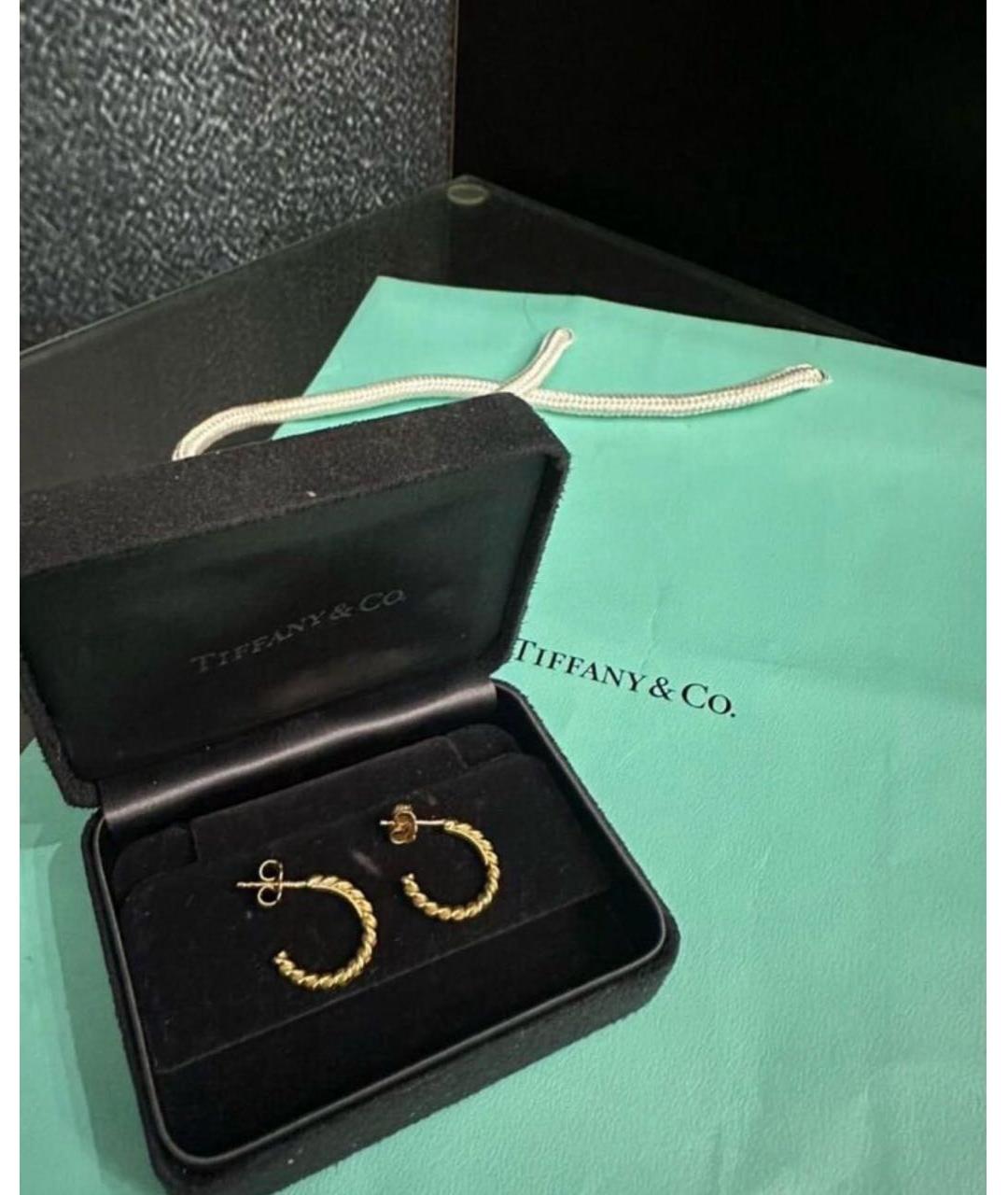 TIFFANY&CO Золотые серьги из желтого золота, фото 3