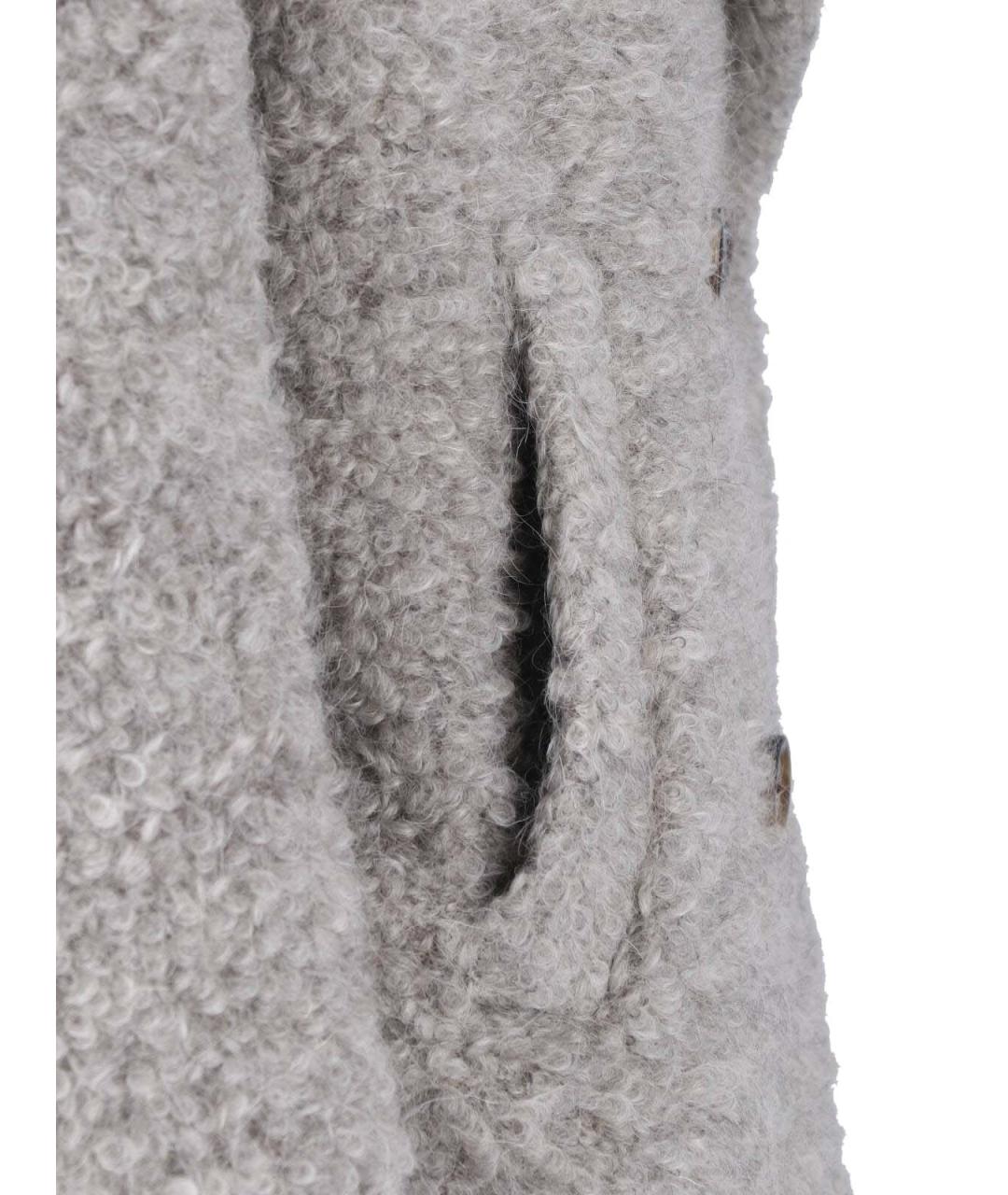 LARDINI Серая шерстяная куртка, фото 3