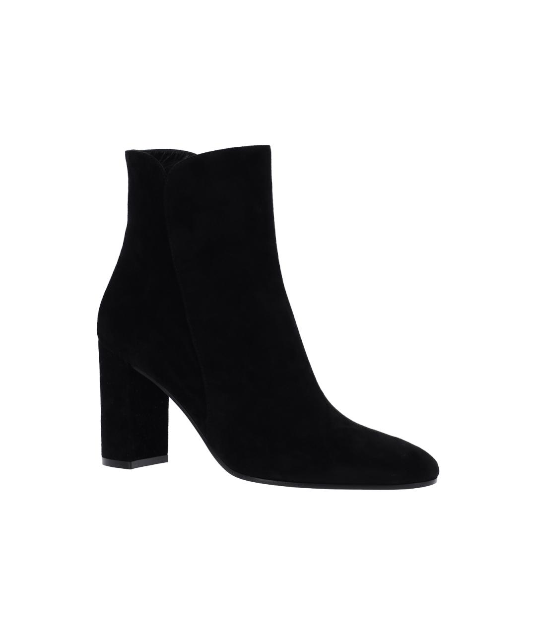 GIANVITO ROSSI Черные кожаные ботильоны, фото 2