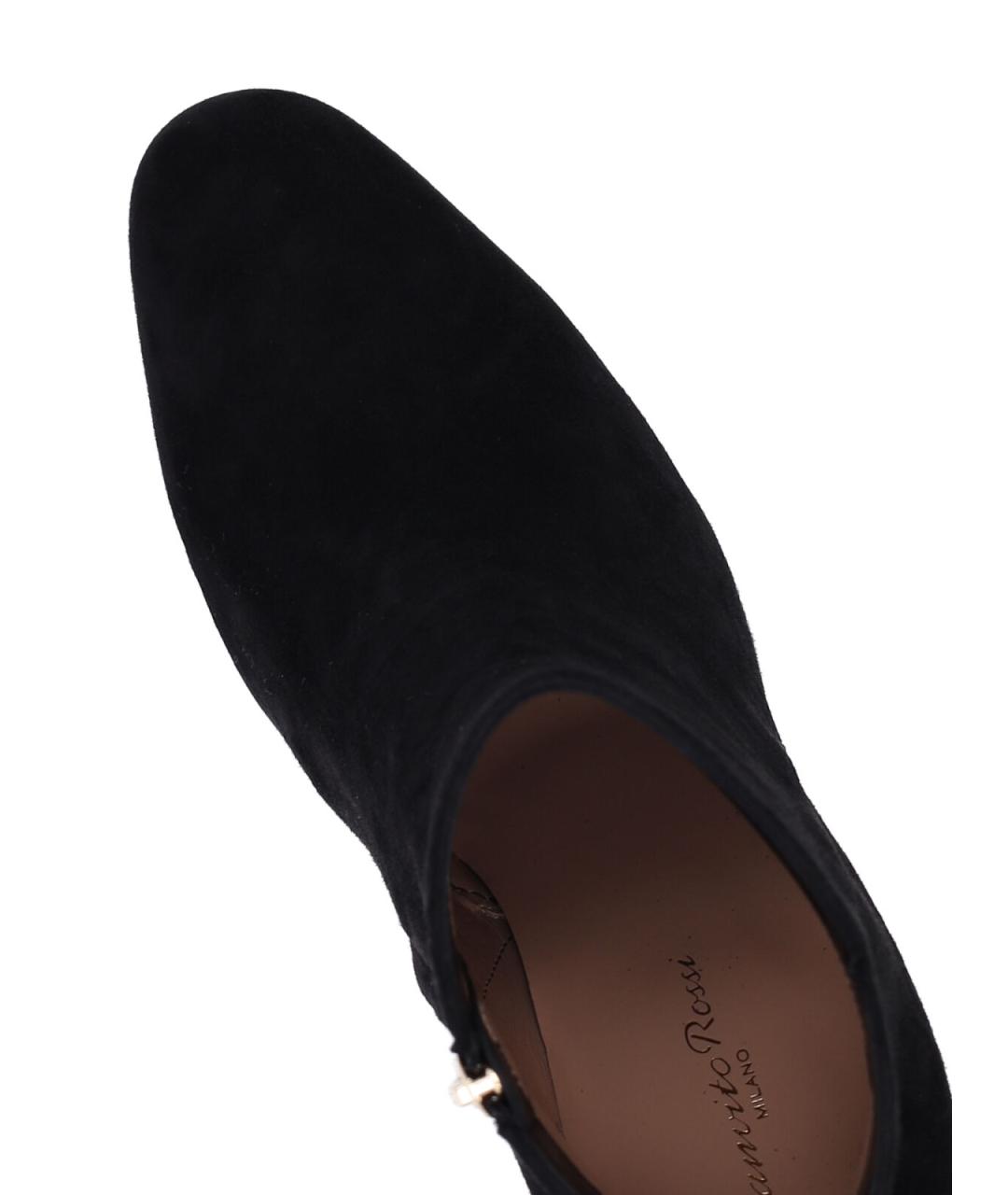 GIANVITO ROSSI Черные кожаные ботильоны, фото 5
