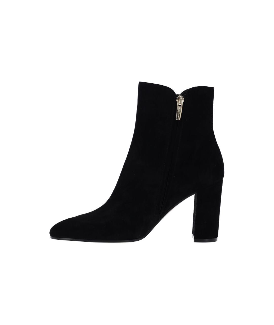 GIANVITO ROSSI Черные кожаные ботильоны, фото 3