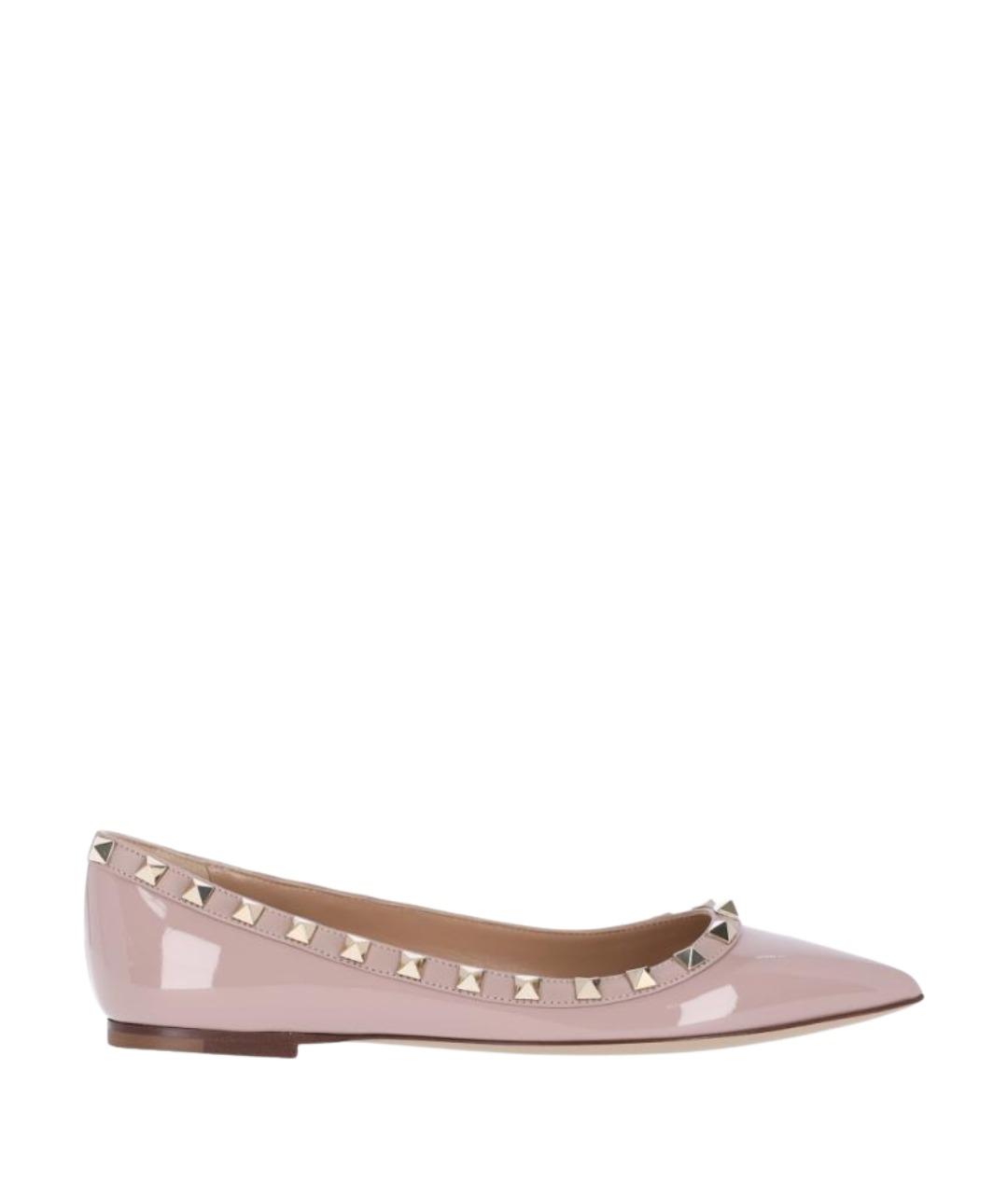 VALENTINO Розовые ботинки из лакированной кожи, фото 1