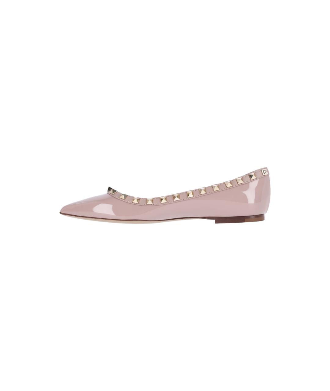 VALENTINO Розовые ботинки из лакированной кожи, фото 3