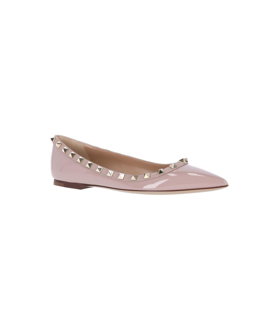 VALENTINO Розовые ботинки из лакированной кожи, фото 2