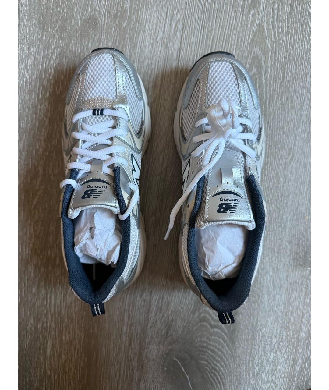 NEW BALANCE Серебряные кроссовки, фото 3
