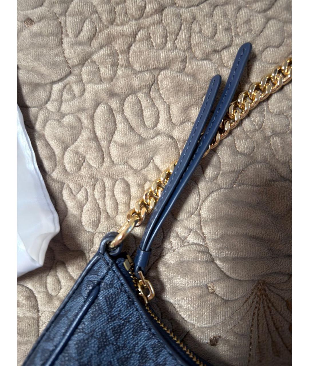 MICHAEL KORS Темно-синяя канва сумка через плечо, фото 6
