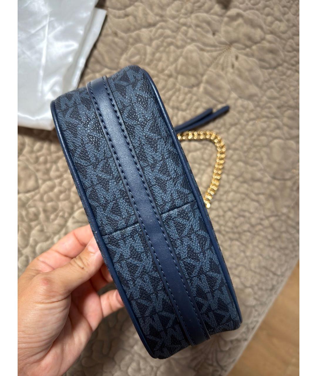 MICHAEL KORS Темно-синяя канва сумка через плечо, фото 5