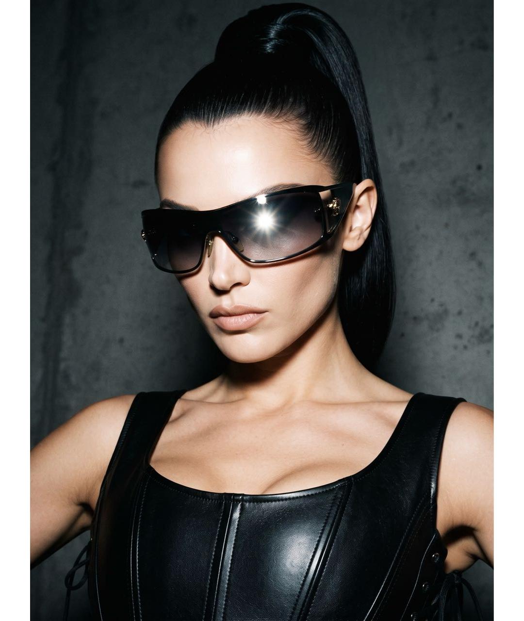 VERSACE Черные солнцезащитные очки, фото 6