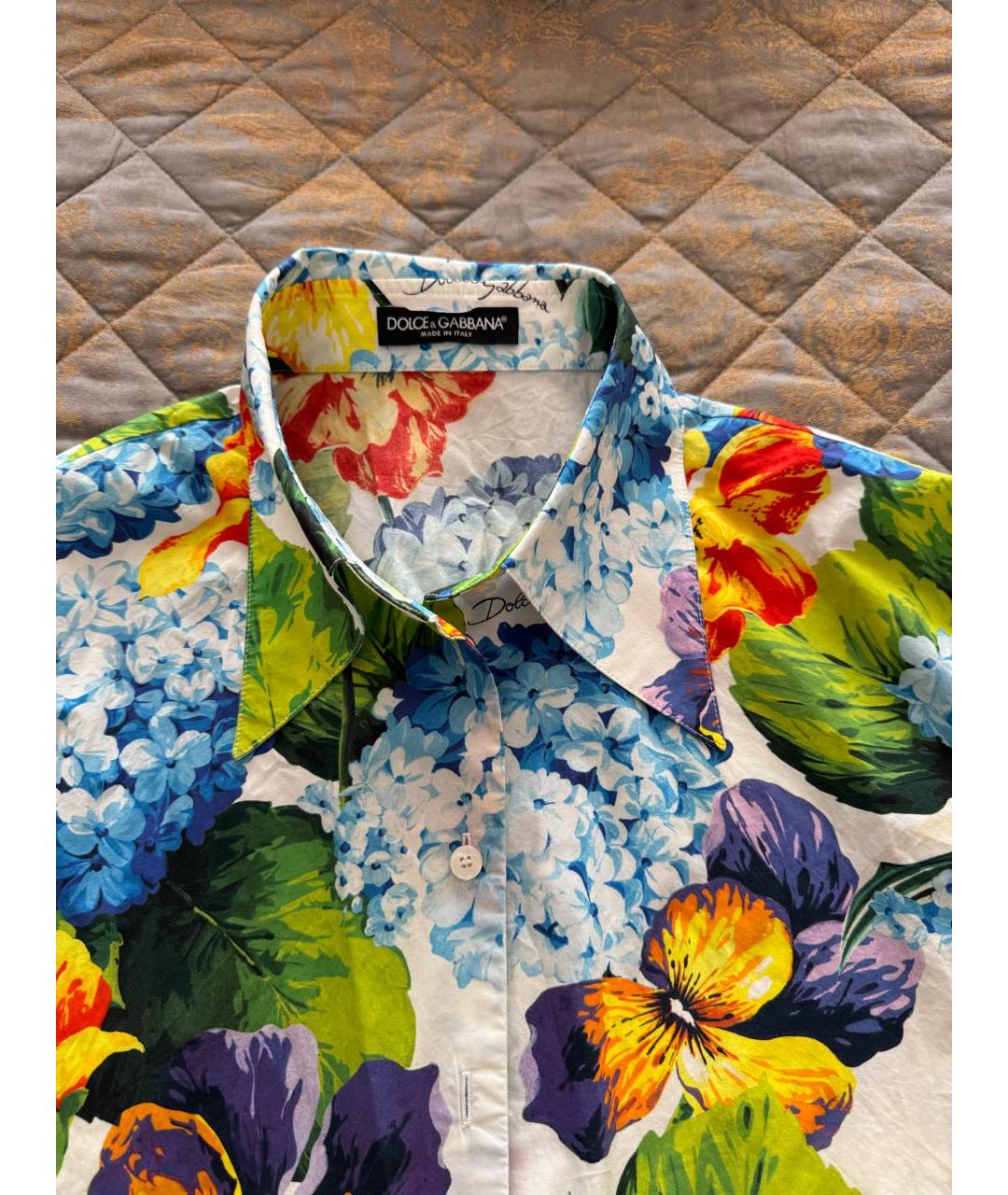 DOLCE&GABBANA Мульти хлопковая рубашка, фото 3