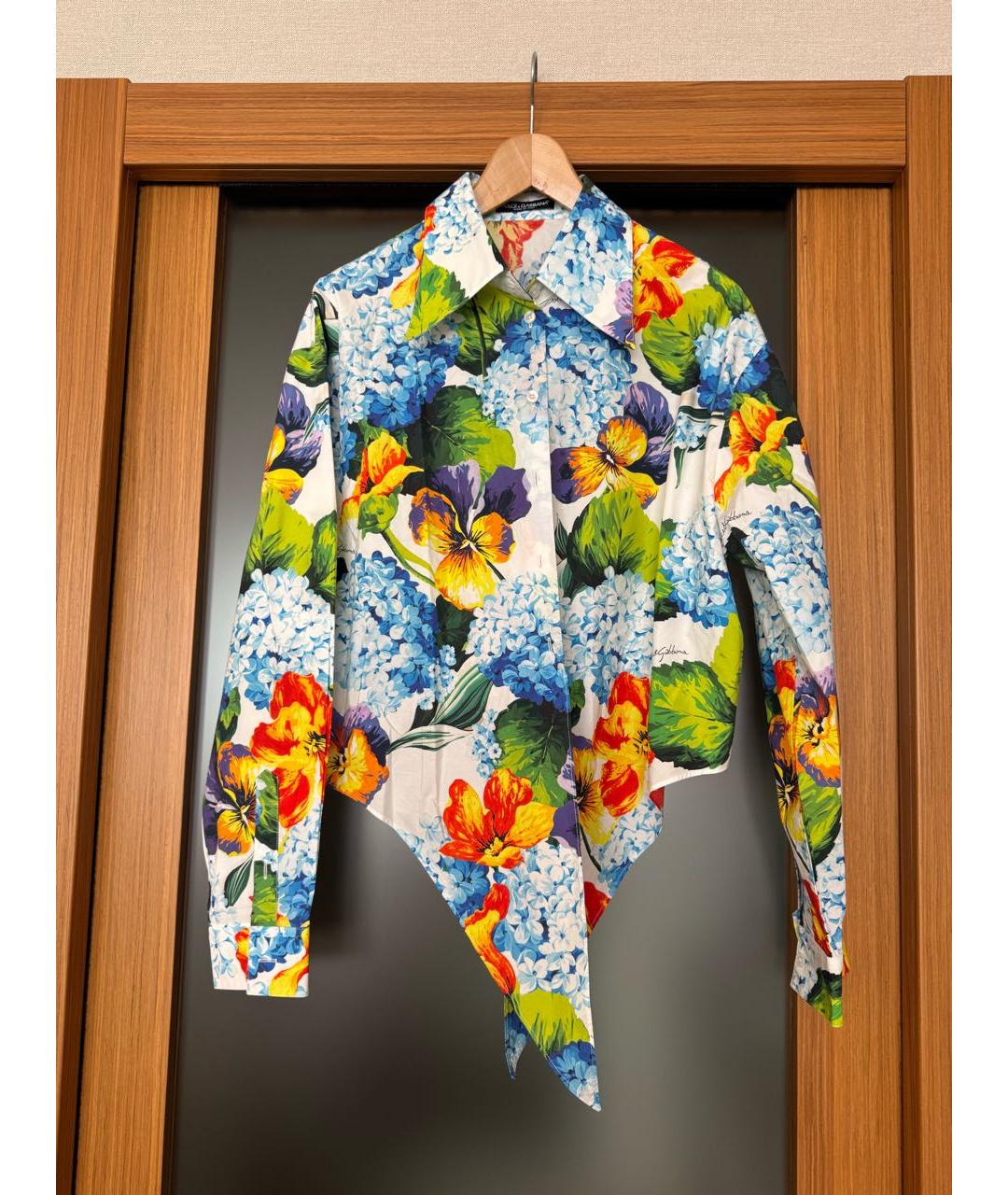 DOLCE&GABBANA Мульти хлопковая рубашка, фото 7