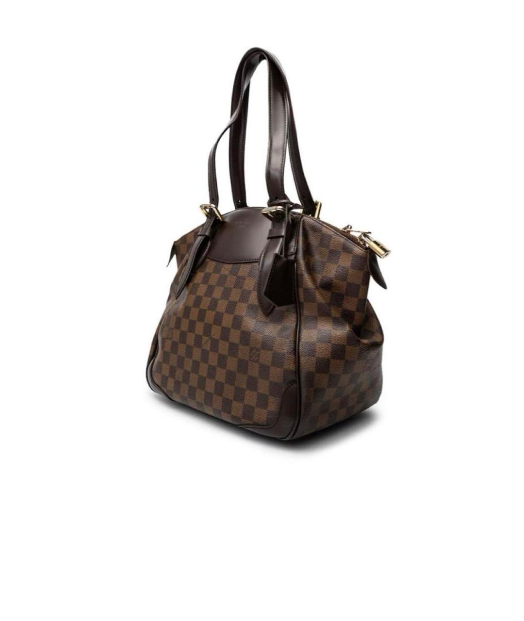 LOUIS VUITTON Коричневая канва сумка тоут, фото 2
