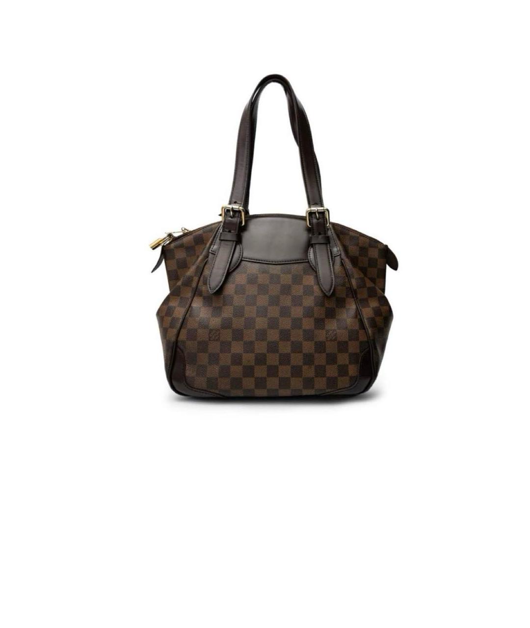 LOUIS VUITTON Коричневая канва сумка тоут, фото 3