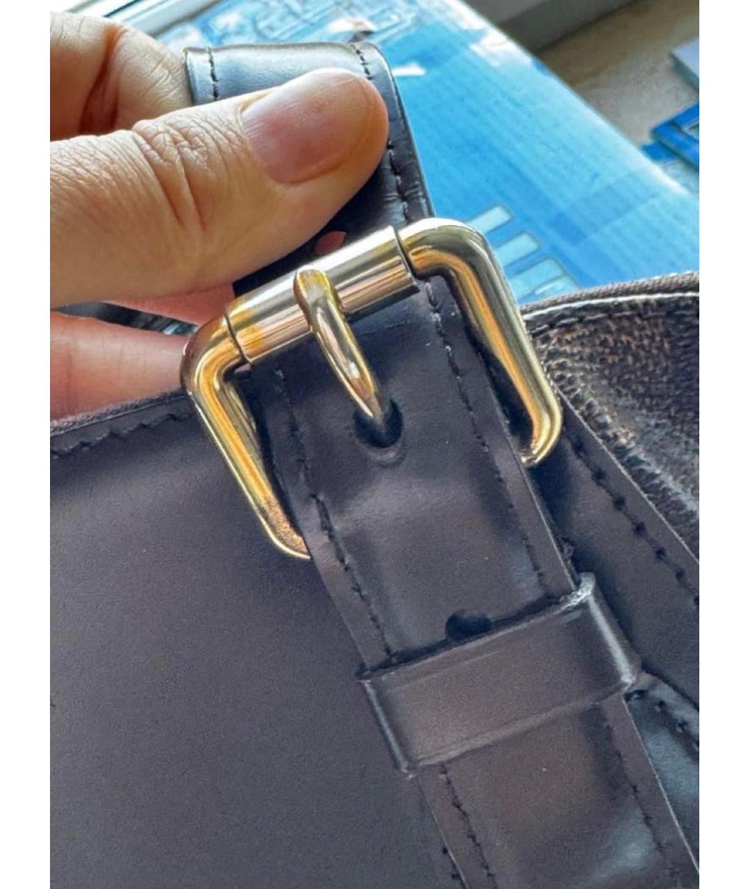 LOUIS VUITTON Коричневая канва сумка тоут, фото 8