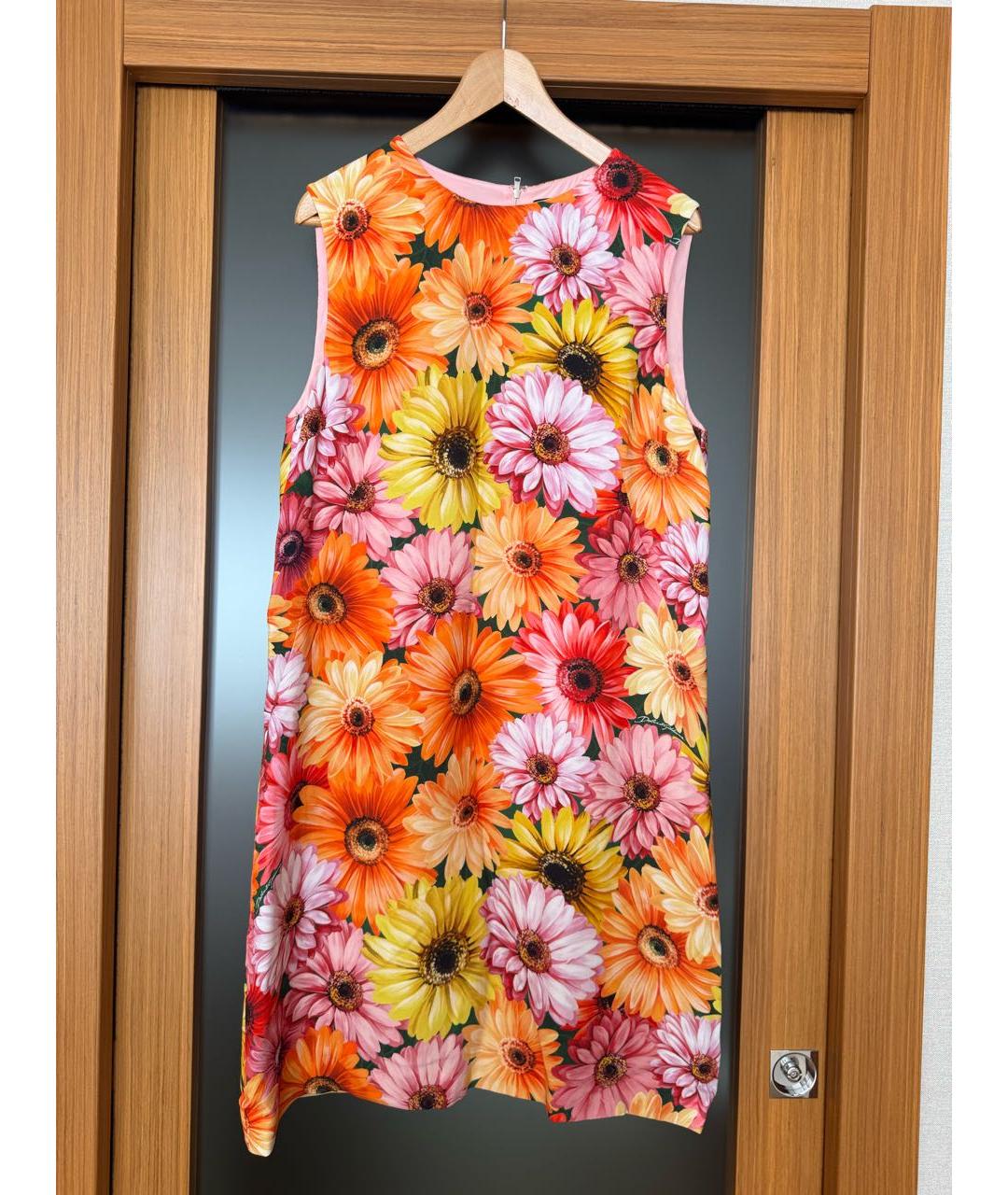 DOLCE&GABBANA Мульти вискозное коктейльное платье, фото 9