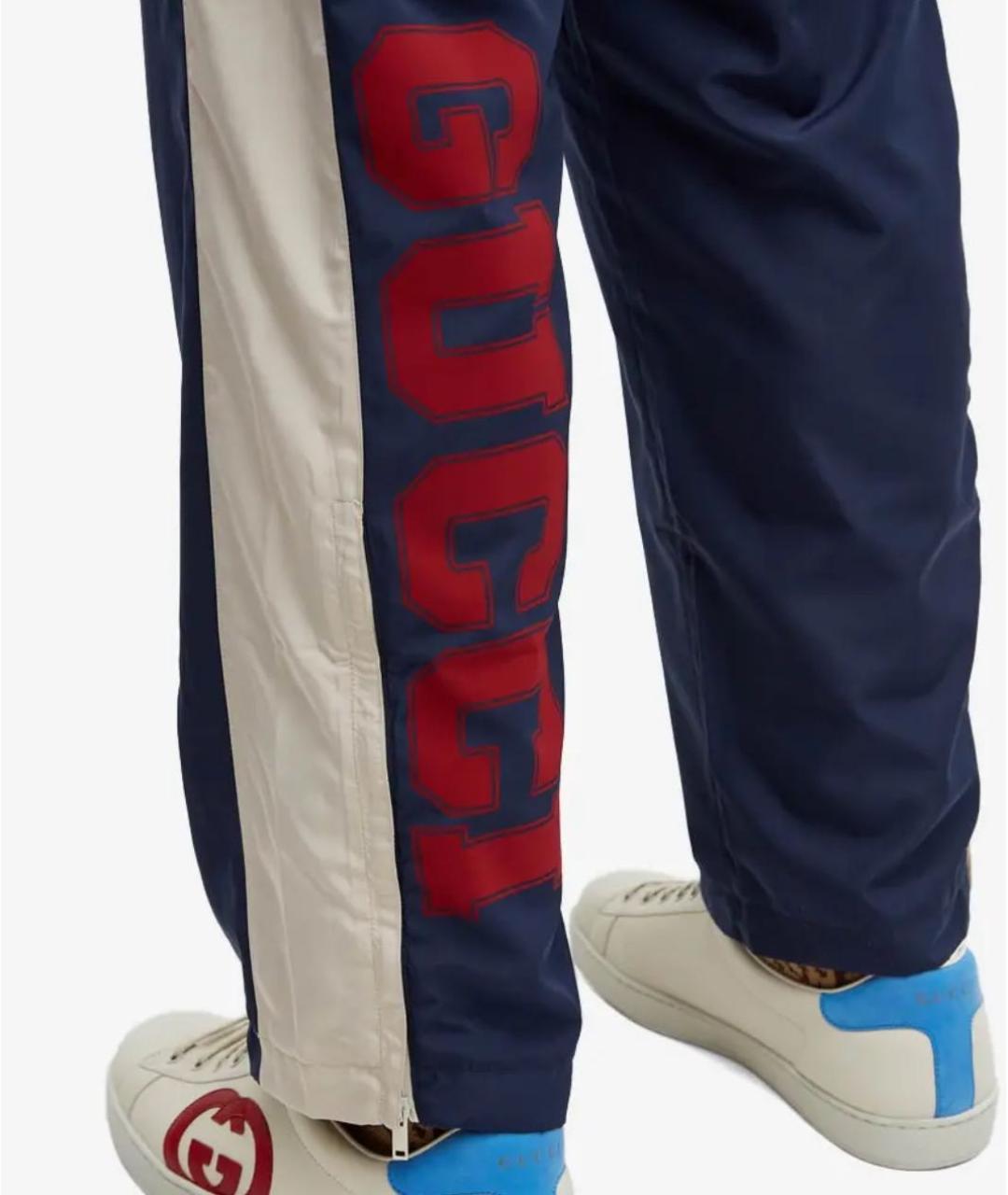 GUCCI Темно-синие спортивные брюки и шорты, фото 2