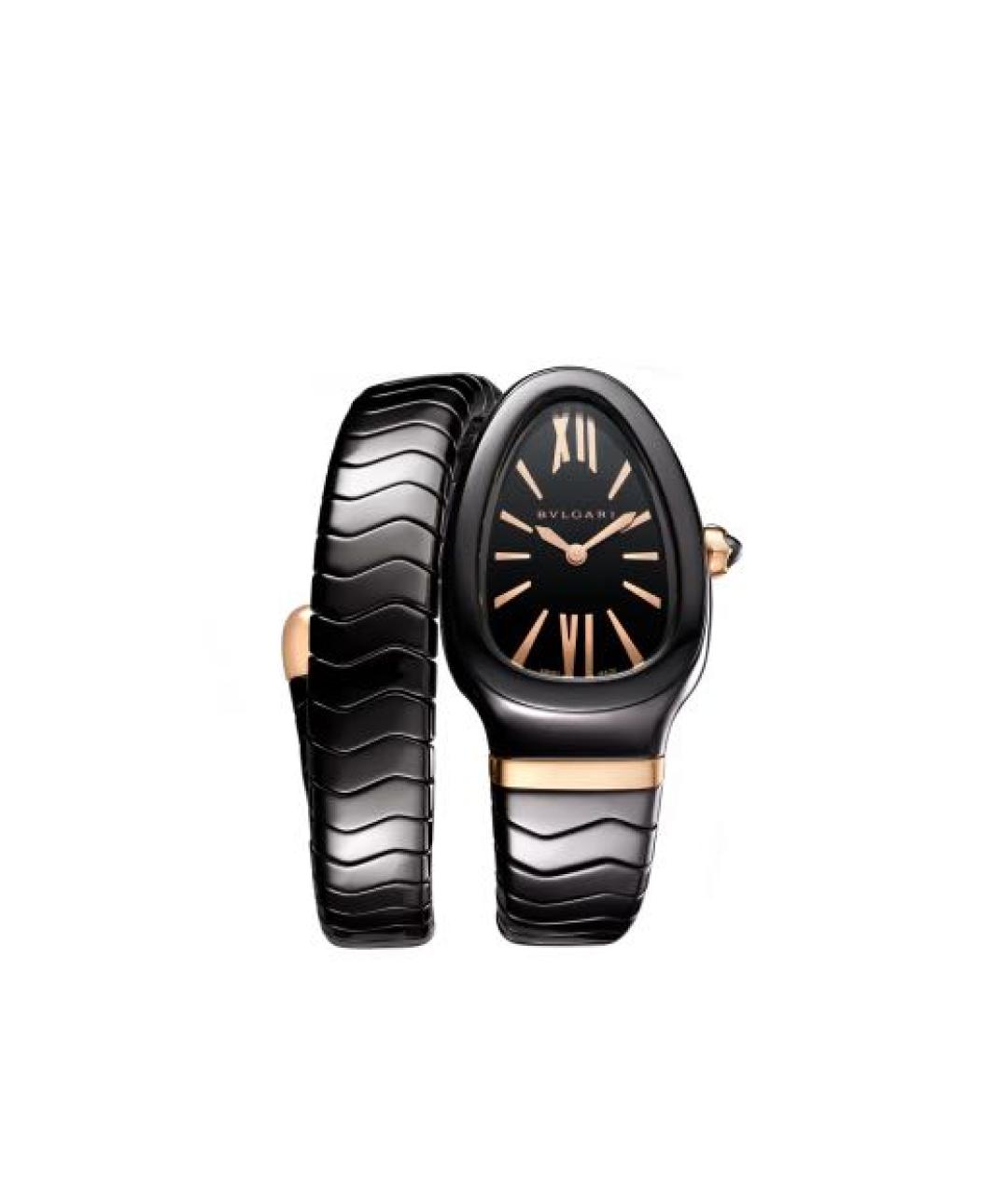 BVLGARI Черные керамические часы, фото 1