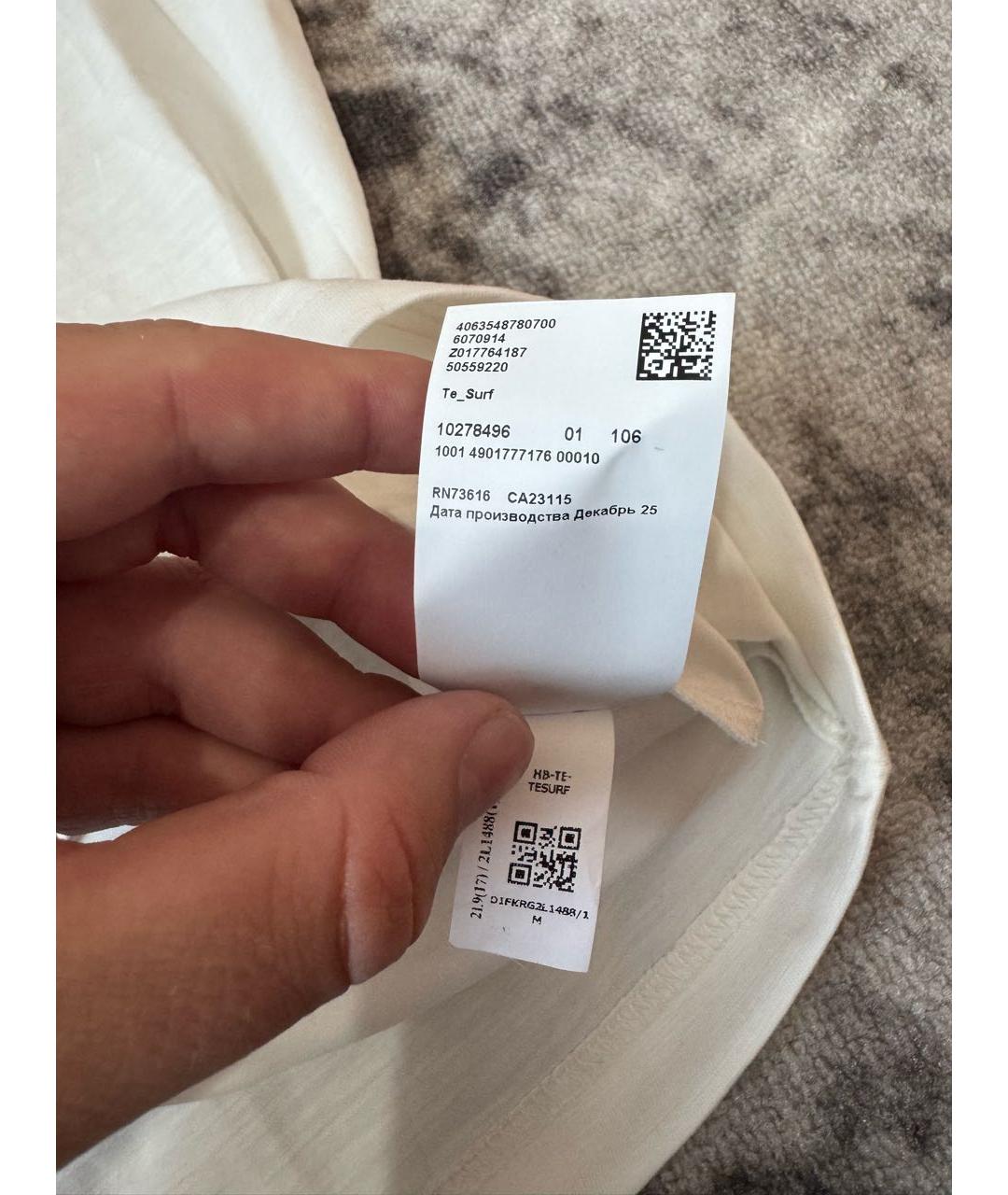 HUGO BOSS Белая хлопковая майка, фото 8