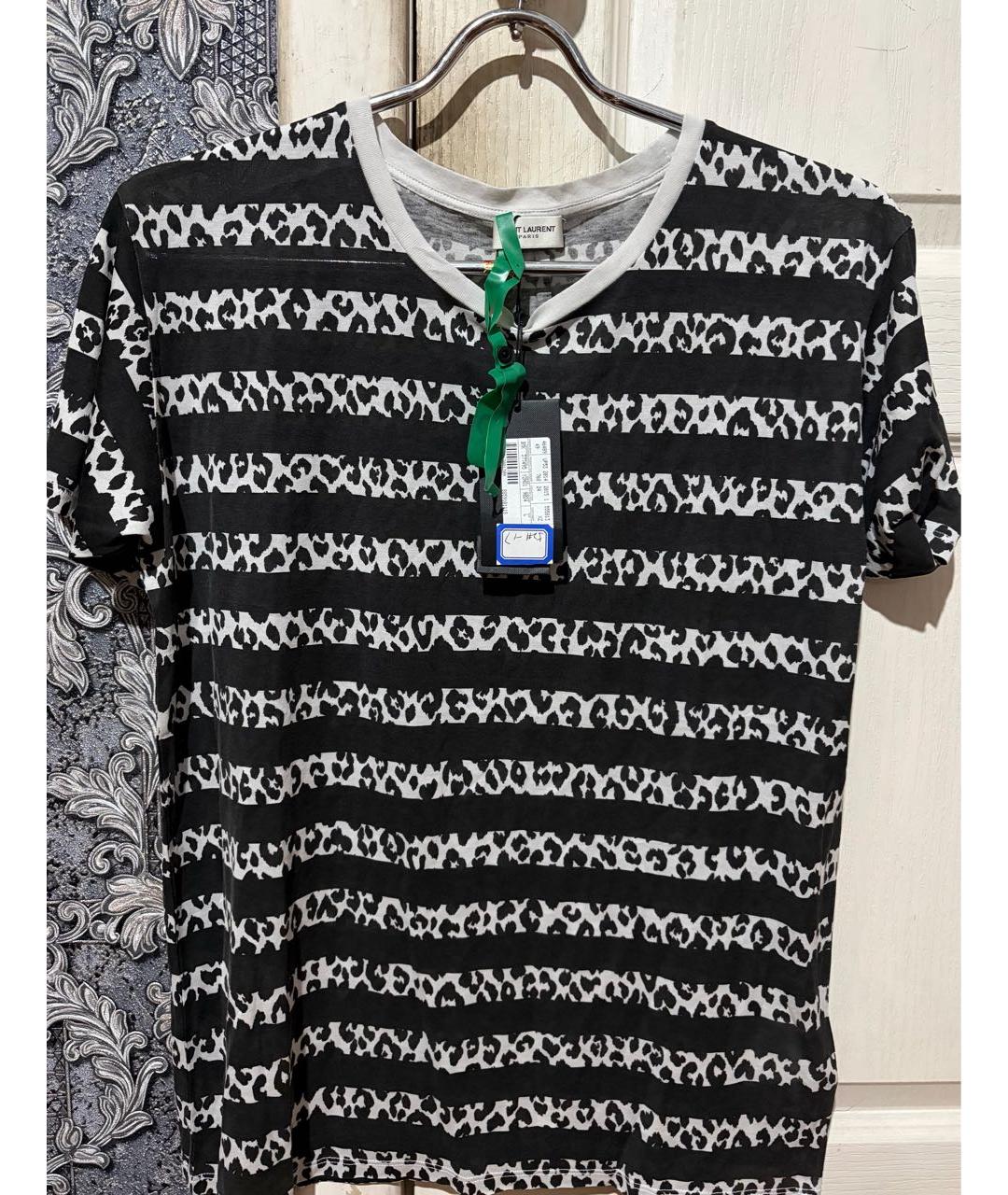 SAINT LAURENT Мульти хлопковая футболка, фото 4