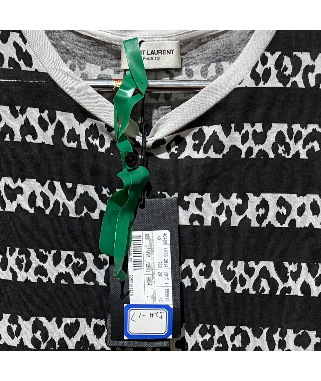 SAINT LAURENT Мульти хлопковая футболка, фото 3