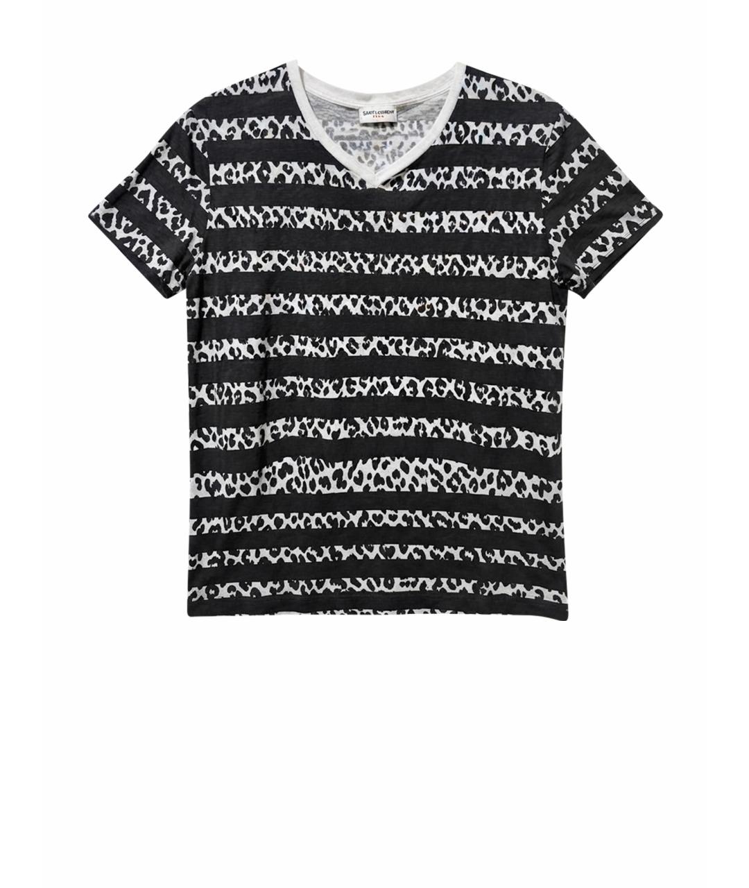 SAINT LAURENT Мульти хлопковая футболка, фото 1