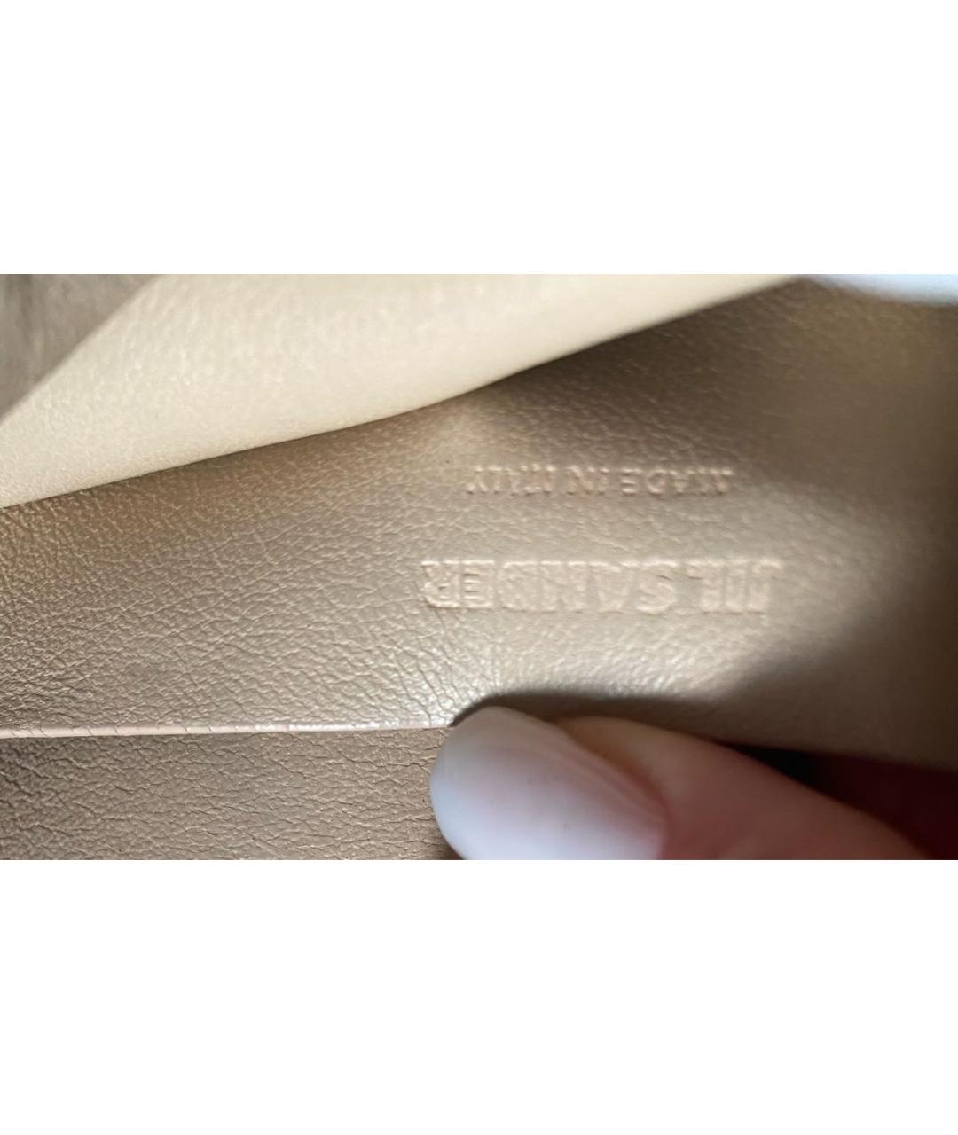 JIL SANDER Черная кожаная сумка через плечо, фото 4