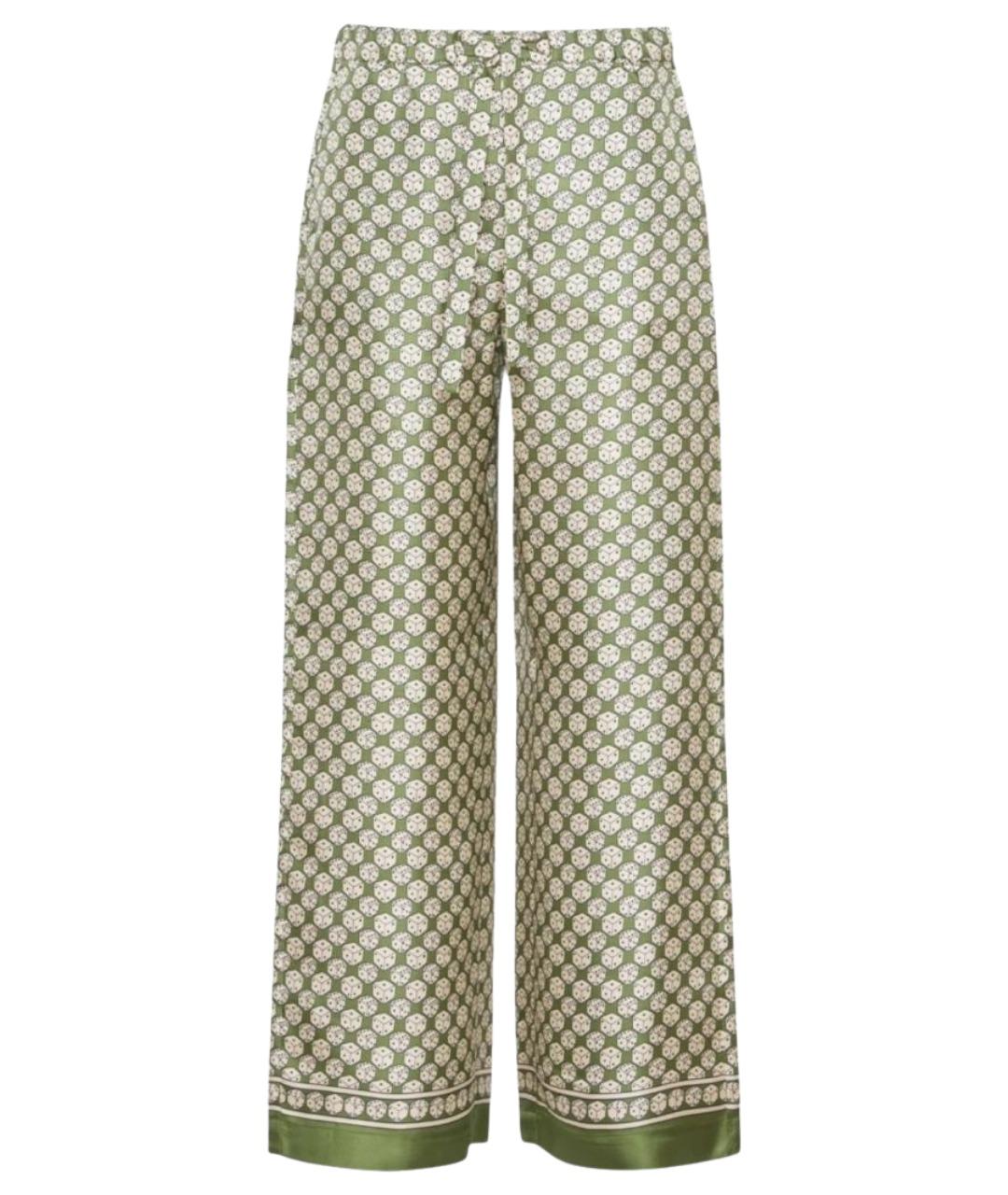 'S MAX MARA Мульти шелковые прямые брюки, фото 1