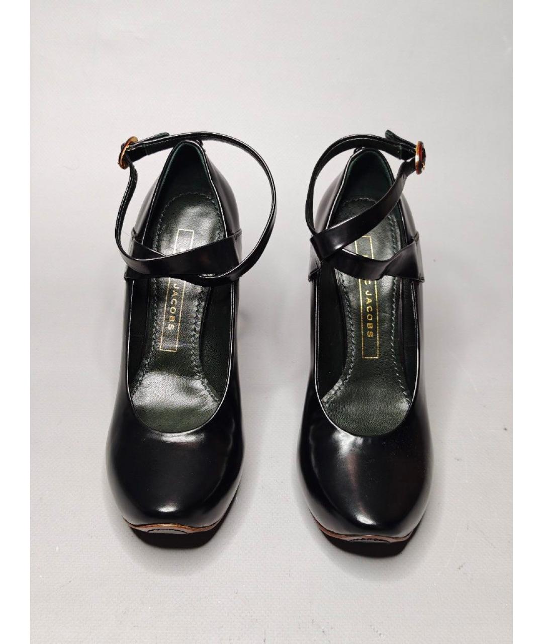 MARC JACOBS Черные кожаные туфли, фото 2