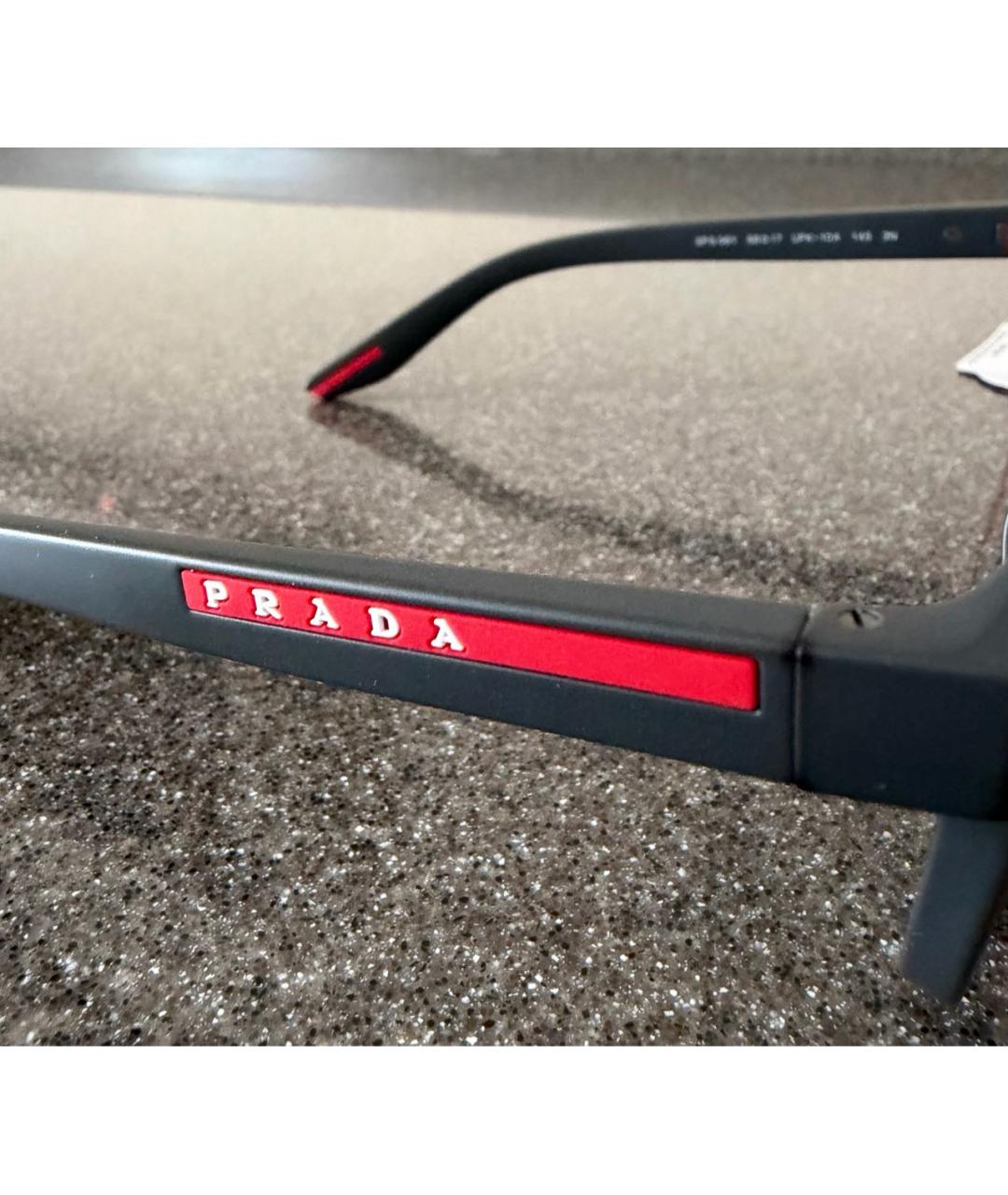 PRADA Серые пластиковые солнцезащитные очки, фото 3