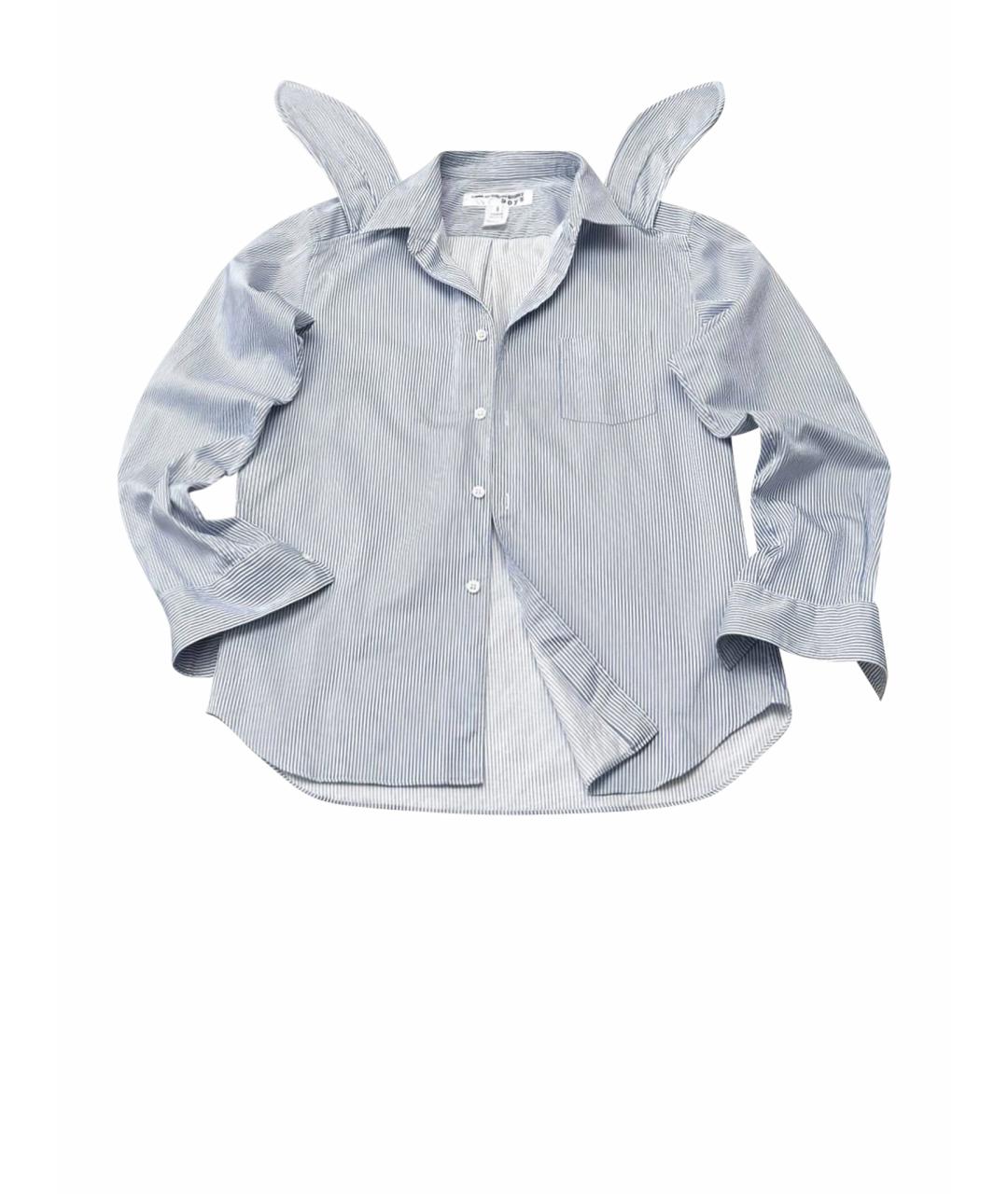 COMME DES GARÇONS SHIRT Голубая хлопковая рубашка, фото 1