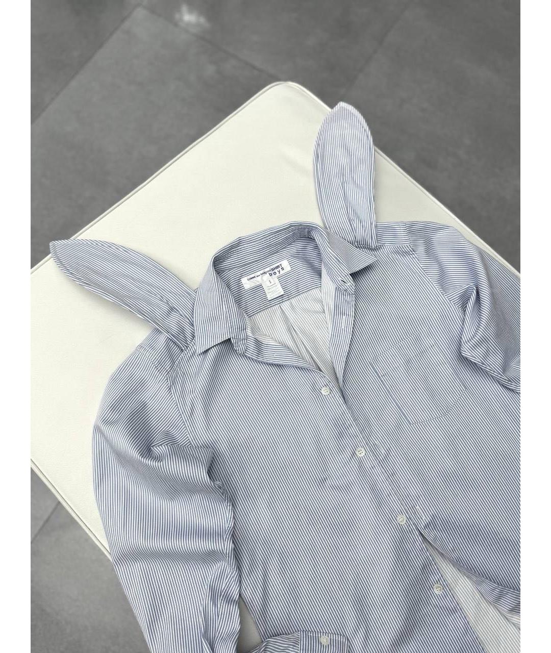 COMME DES GARÇONS SHIRT Голубая хлопковая рубашка, фото 3