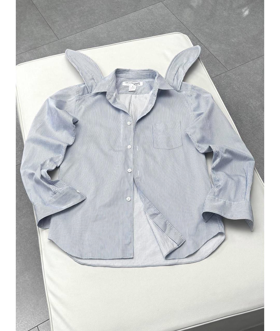 COMME DES GARÇONS SHIRT Голубая хлопковая рубашка, фото 6