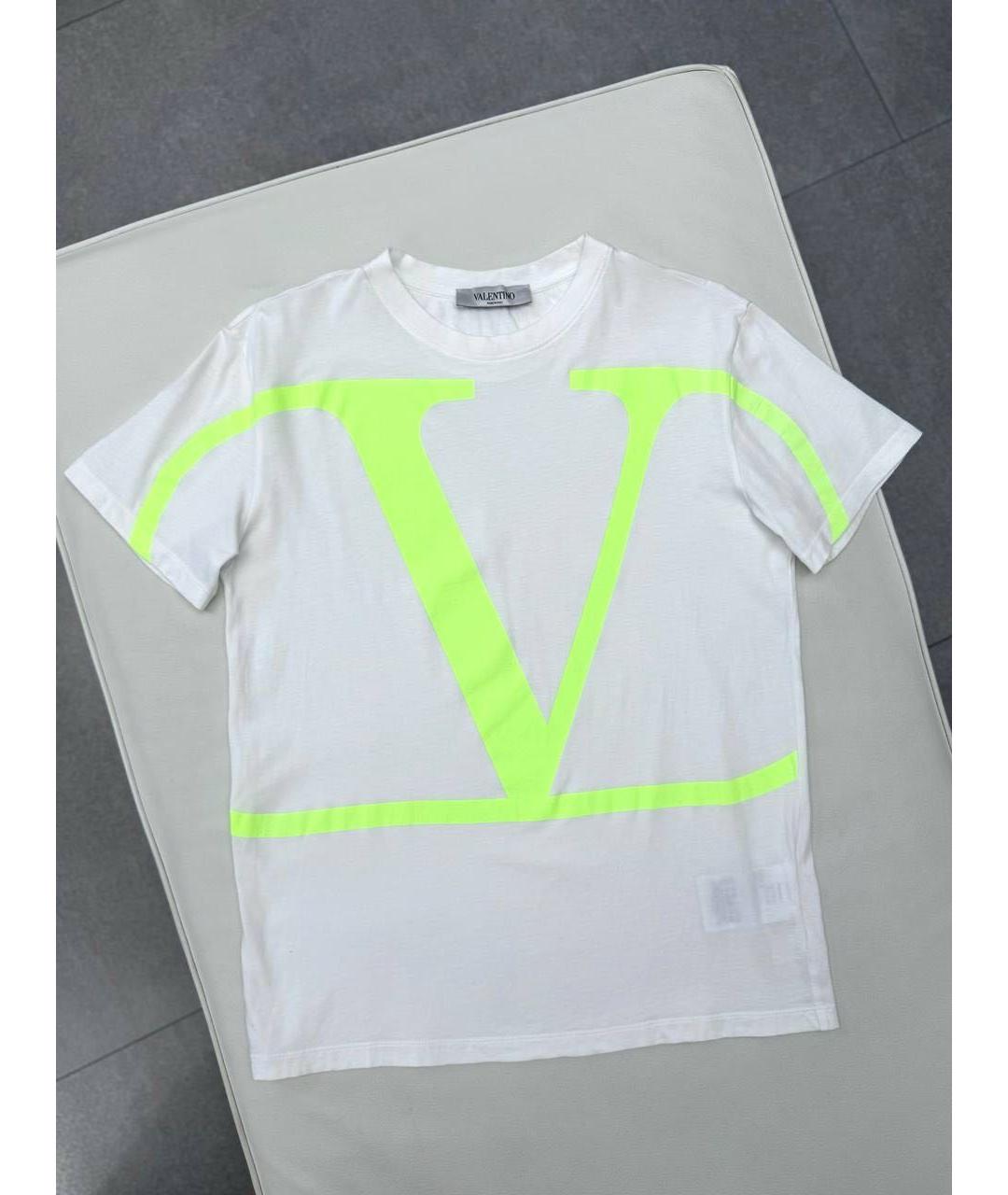 VALENTINO Белая хлопковая футболка, фото 6