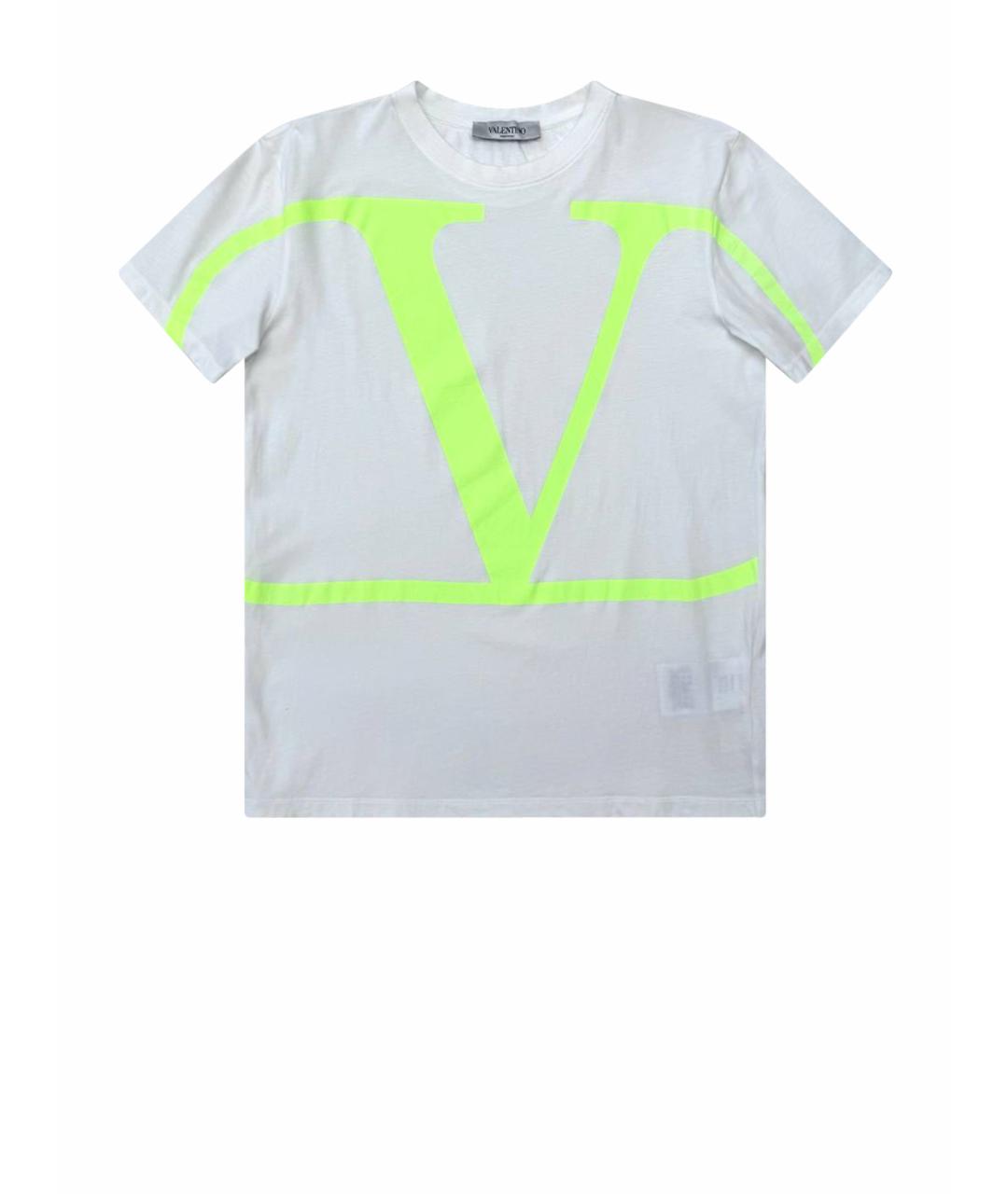 VALENTINO Белая хлопковая футболка, фото 1