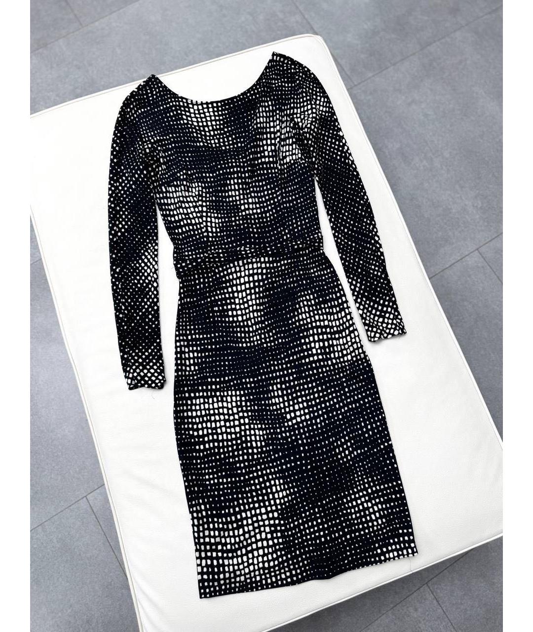 CHRISTIAN DIOR Черное вискозное повседневное платье, фото 4