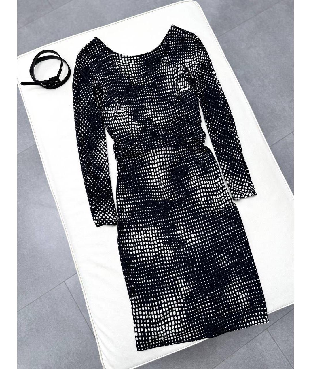 CHRISTIAN DIOR Черное вискозное повседневное платье, фото 9