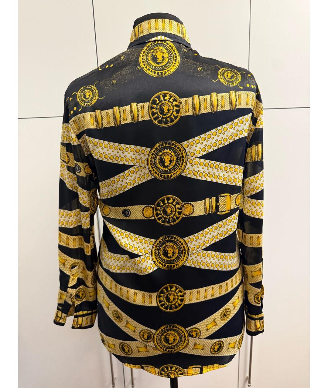 VERSUS VERSACE Черная хлопковая рубашка, фото 2
