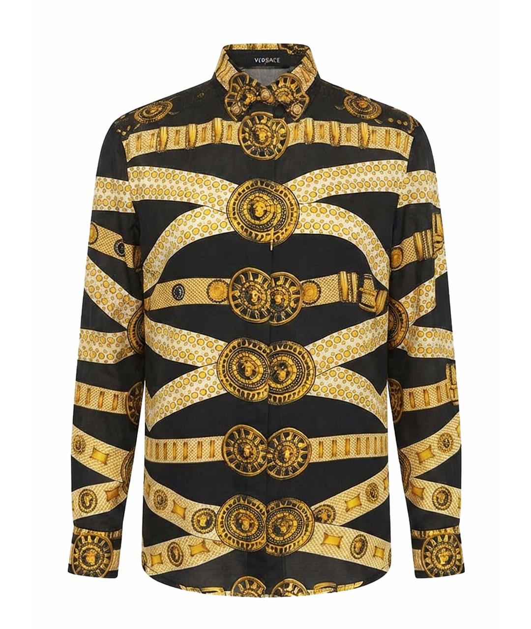 VERSUS VERSACE Черная хлопковая рубашка, фото 1