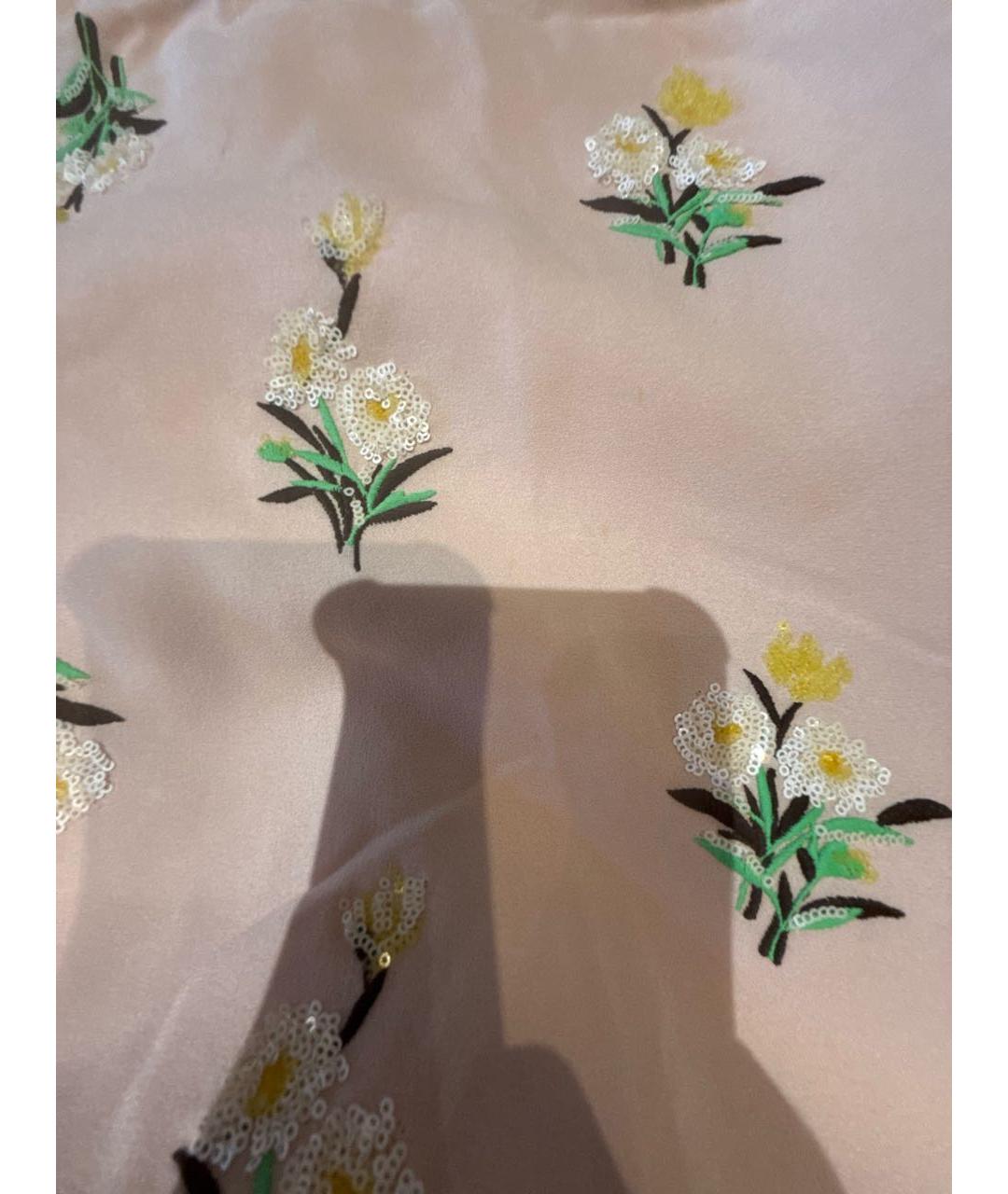 PRADA Розовая вискозная юбка миди, фото 4